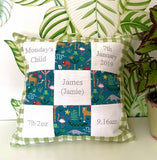 Rainforest animals memory cushion