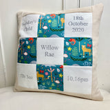 Rainforest animals memory cushion