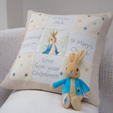 Peter Rabbit© Christening Memory Cushion*