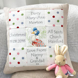 Peter Rabbit© Christening Memory Cushion*