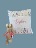 Peter Rabbit© Name and Date Cushion