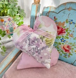 Floral Mother Heart Light Pink