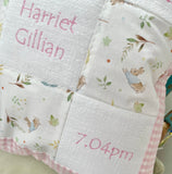 Peter Rabbit pink and green© Memory Cushion