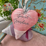 Silk Lavender Heart Rose
