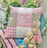 Alphabet Cushion Pink