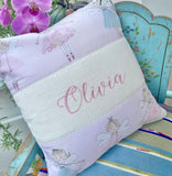 Pastel fairies cushion