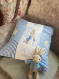 Alphabet Cushion Blue