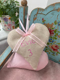 Children's Name and Age Heart