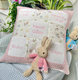 Peter Rabbit pink and green© Memory Cushion