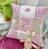 Alphabet Cushion Pink