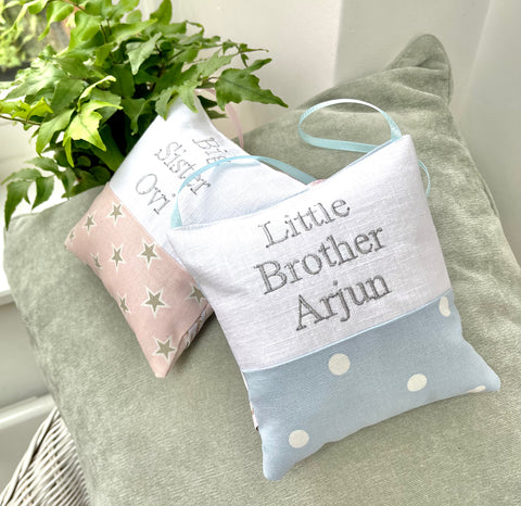 Big sister, little brother wall hanging