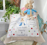 Peter Rabbit© Christening Memory Cushion*