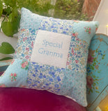 'Special Mum’ Cushion duck egg blue