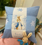 Alphabet Cushion Blue