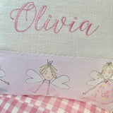 Pastel fairies cushion