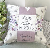 Hugs and cuddles for Grandma cushion
