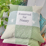 Love you Granny cushion, sage green