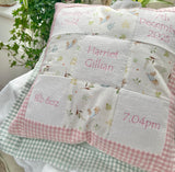 Peter Rabbit pink and green© Memory Cushion