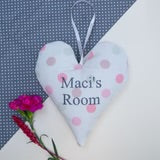 Polka Dot Name Heart