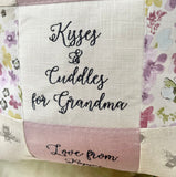 Hugs and cuddles for Grandma cushion