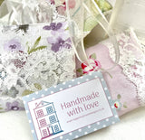 Lavender and lace hanging bag