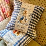Beatrix Potter© Name Cushion Blue