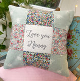 Love you Nanny Cushion bees and floral