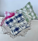 Gingham Lavender Bundle Duck Egg Blue