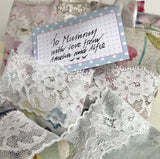 Lavender and lace hanging bag