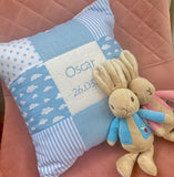 Nursery Name Cushion Blue or Pink