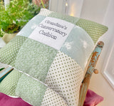 Love you Granny cushion, sage green
