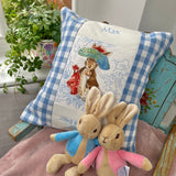 Beatrix Potter© Name Cushion Blue