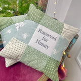 Love you Granny cushion, sage green