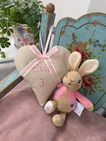 Children's Name and Age Heart