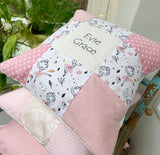 Ballerina Name and Date Cushion
