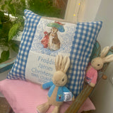 Beatrix Potter© Occasion Cushion Pink or Blue