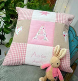 Alphabet Cushion Pink
