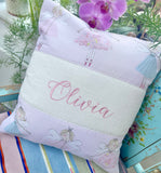 Pastel fairies cushion