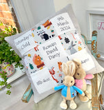 Woodland animals memory cushion