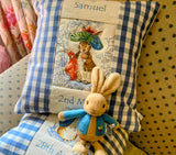Beatrix Potter© Name Cushion Blue