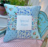 'Special Mum’ Cushion duck egg blue