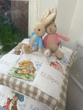 Beatrix Potter© Memory Cushion Natural