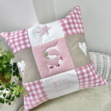 Alphabet Cushion Pink