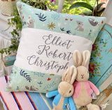 Sloth and koala name cushion