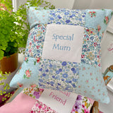 'Special Mum’ Cushion duck egg blue