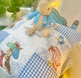 Beatrix Potter© Christening cushion Patchwork Name and Date Cushion