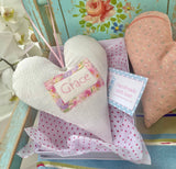 Linen name heart