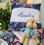 Woodland animals cushion