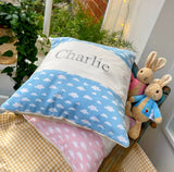 Cloud Name Cushion Blue
