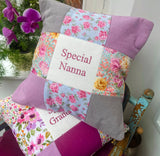 Special Nanny Cushion Rose & Grey